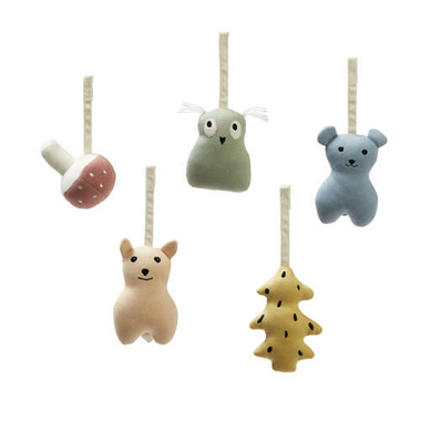 Kid's Concept - Zabawki do maty edukacyjnej woodland 5szt EDVIN