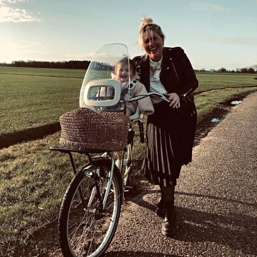 BOBIKE Fotelik Rowerowy Mini Go (przód), Vanilla