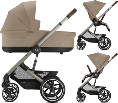 Zestaw 2w1 Cybex Wózek Balios S Lux (Tpe) Almond Beige & Gondola Balios S Lux Almond Beige