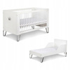 Little Sky Blanka łóżeczko Korona 140x70 cm, białe