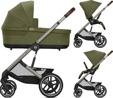 Zestaw 2w1 Cybex Wózek Balios S Lux (Tpe) Moss Green & Gondola Balios S Lux Moss Green