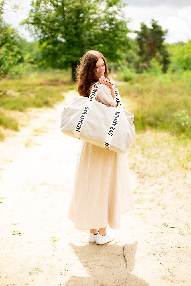 Childhome TORBA MOMMY BAG SIGNATURE Off White