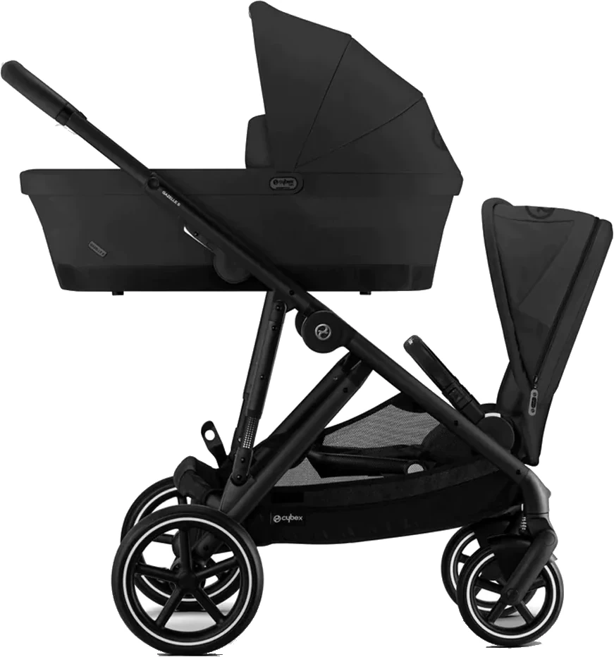 Zestaw 2w1 Cybex Wózek Gazelle S (Blk) Moon Black + Gondola Gazelle S Moon Black