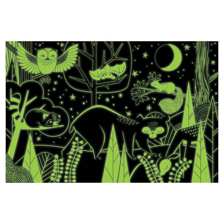 Mudmuppy - In The Forest Glow In The Dark Puzzle