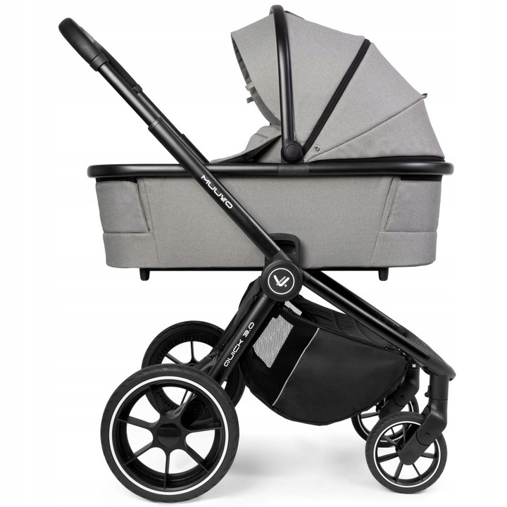 MUUVO GONDOLA XL QUICK 3.0 BLACK CHROME STEEL GREY