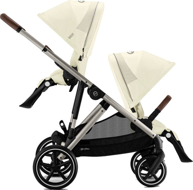 Zestaw 2w1 Cybex Wózek Gazelle S (Tpe) Seashell Beige + Siedzisko (Dodatkowe) Gazelle S Seashell Beige