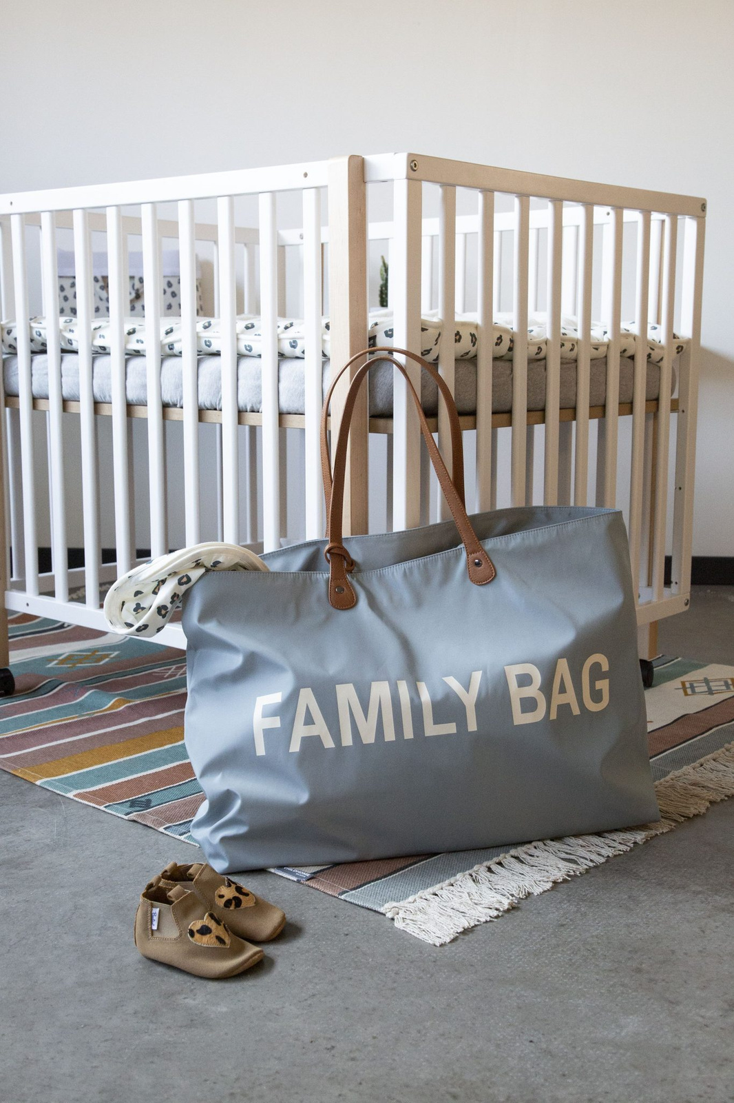 CHILDHOME rodzinna Torba Family Bag, Szara