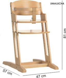 BABYDAN Krzesełko Danchair, Drewno Szare