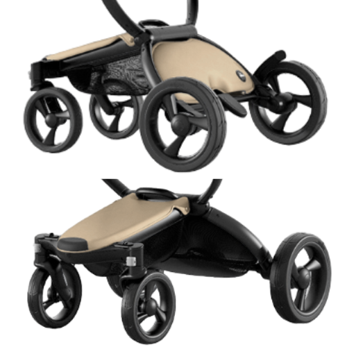 MIMA XARI® | EKSKLUZYWNY WÓZEK 3W1 | GŁĘBOKO-SPACEROWY | + FOTELIK ATON B2 | RAMA 4G BLACK | WKŁADKA DO WÓZKA | GOLD CHAMPAGNE