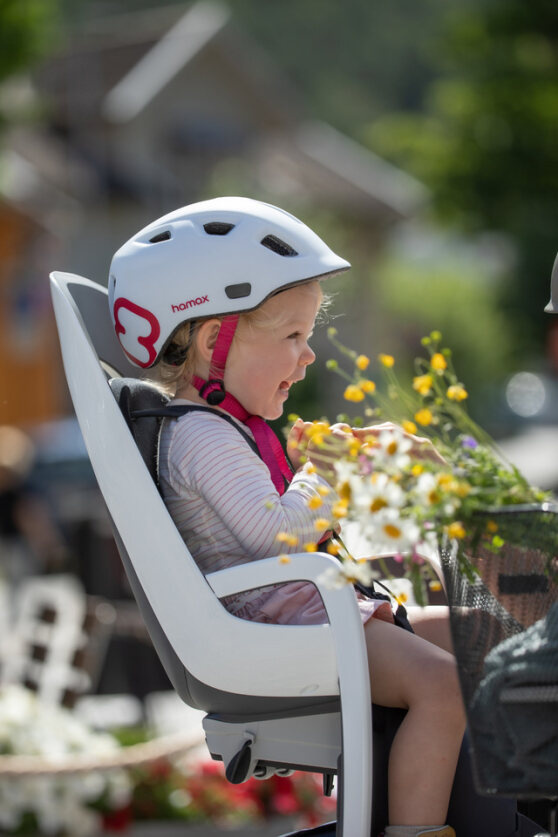 Hamax - Caress w/lockable bracket (frame mounted) - White/black