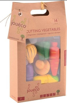 Drewniany zestaw deska z warzywami