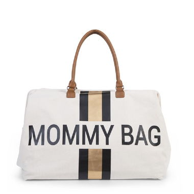 CHILDHOME MOMMY Bag Torba, (Gold Stripes) Kremowa