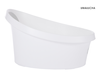 SHNUGGLE (duża) wanienka Toddler, White Grey