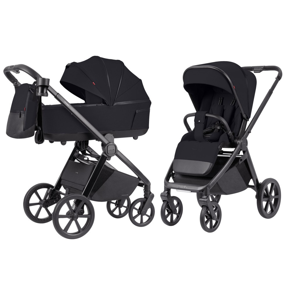 CARRELLO Wózek 2w1 Omega Plus, Cosmo Black