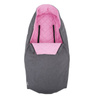 Śpiworek wodoodporny Comfi-Extreme - szary melange/różowy