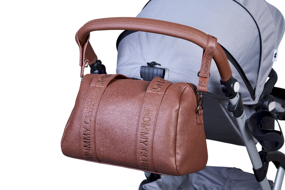 Childhome Torba Mommy Club Vegan Leather, D Brown