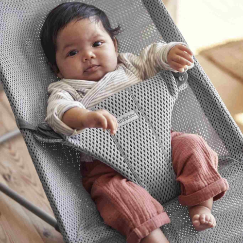 BabyBjorn LEŻACZEK BLISS MESH GREY 58632