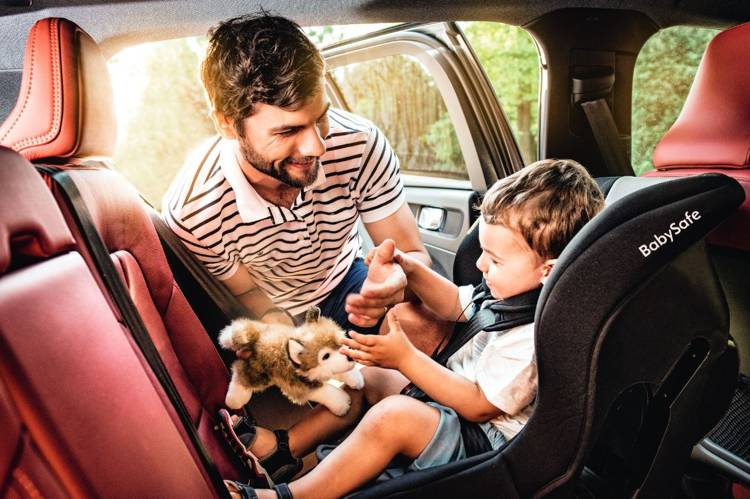 BABYSAFE FOTELIK SAMOCHODOWY AKITA GREY 0-18KG