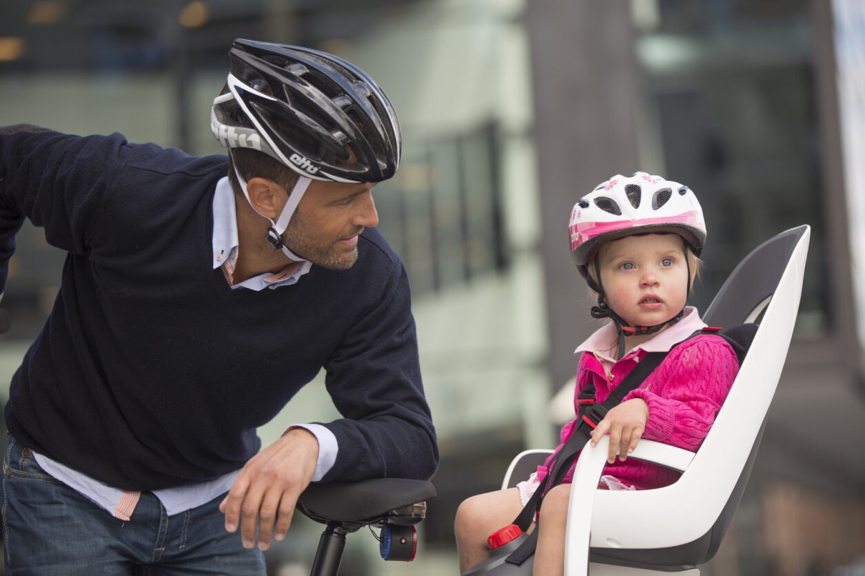 Hamax - Caress w/lockable bracket (frame mounted) - Green/black