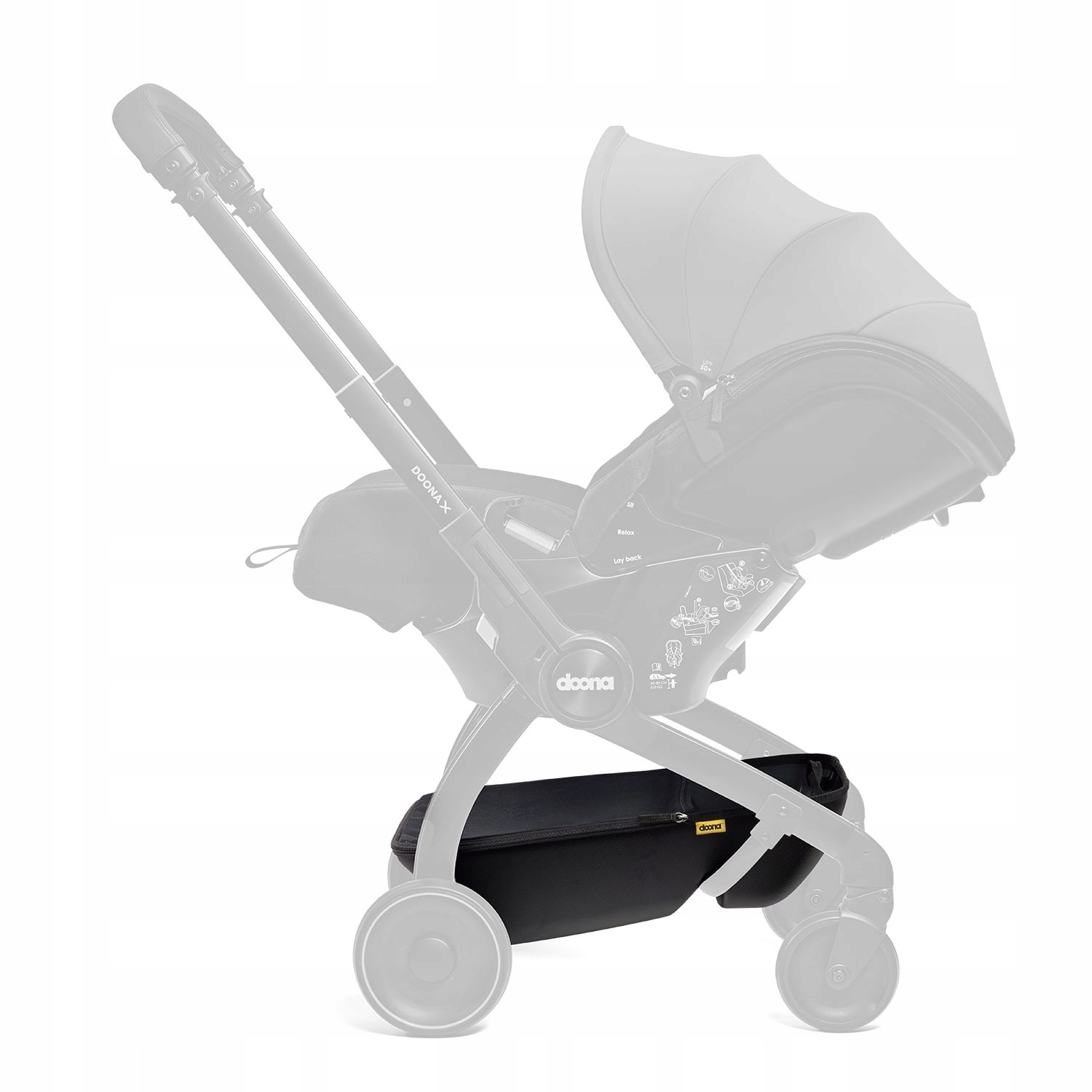 DOONA Kosz dolny do Fotelika mobilnego X, Black