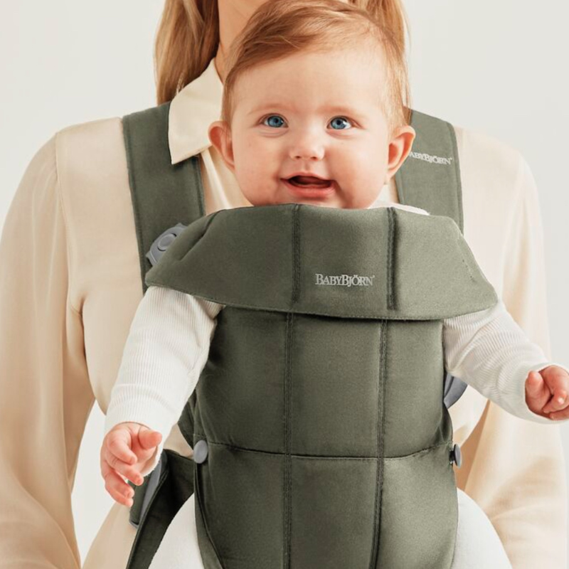 BABYBJORN Nosidełko Mini 0-12 (Woven) Green