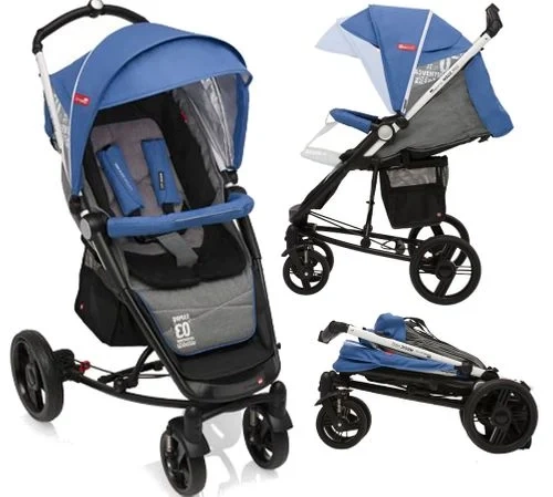 ESPIRO Wózek Spacerowy Magic Pro, Granatowy