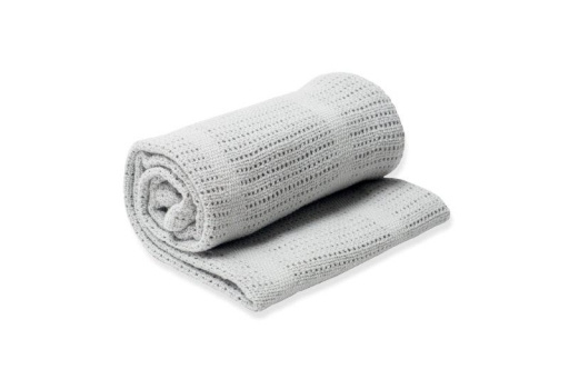 LULUJO Kocyk 100x100cm odcienie szarości i srebr