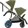 Zestaw 2w1 Cybex Wózek E-Gazelle S (Tpe) Moss Green + Siedzisko (Dodatkowe) Gazelle S Moss Green
