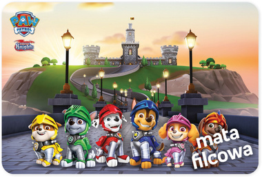 Mata Filcowa 75x112 cm - Psi Patrol Zamek