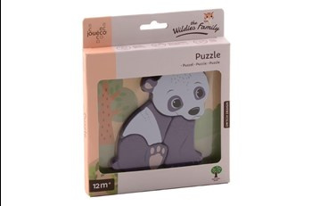 Drewniane puzzle PANDA The wildies Family