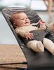 BABYBJÖRN - Bouncer Bliss Cotton - Anthracite/Landscape Print + Toy Googly Eyes Black and White
