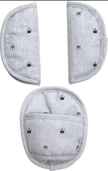 Uniwersalne nakładki na pasy Dooky Grey Crown