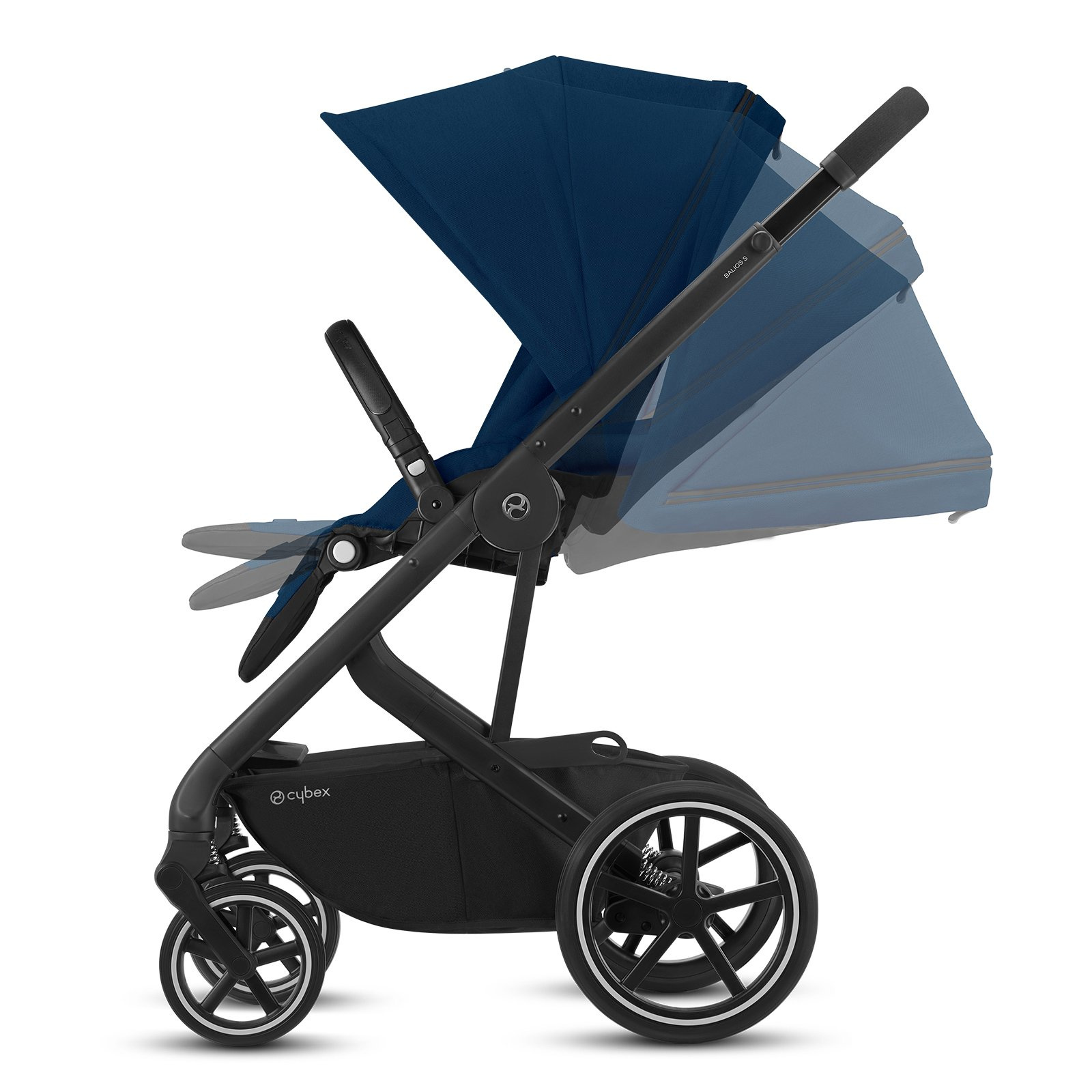 WÓZEK GŁĘBOKO SPACEROWY 2W1 CYBEX BALIOS S LUX | CLASSIC BEIGE | NAVY BLUE | RIVER BLUE | SOHO GREY | DEEP BLACK | MAGNOLIA PINK