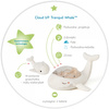 Cloud b® Tranquil Whale™ White Family - Lampka z projekcją świetlną i grzechotką - Wieloryb biały