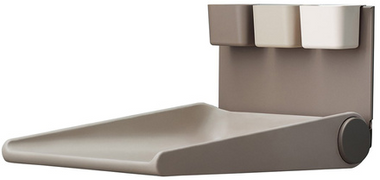 LEANDER WALLY™- WALL MOUNTED CHANGING TABLE, CAPPUCCINO