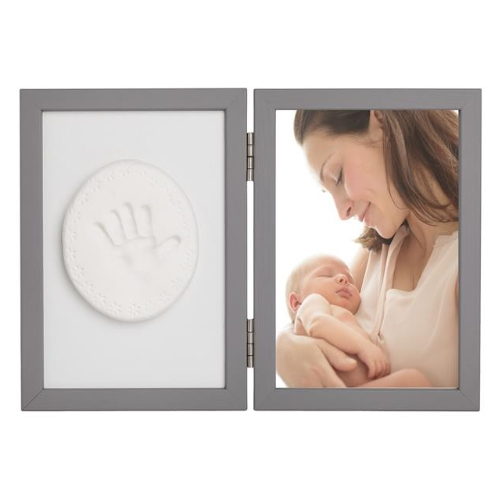 ODCISK BOBASA TINY MEMORIES RAMKA Z GLINKĄ SZARY