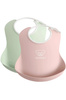 BABYBJÖRN - 2 big soft Bibs -  Powder Green/ Powder Pink