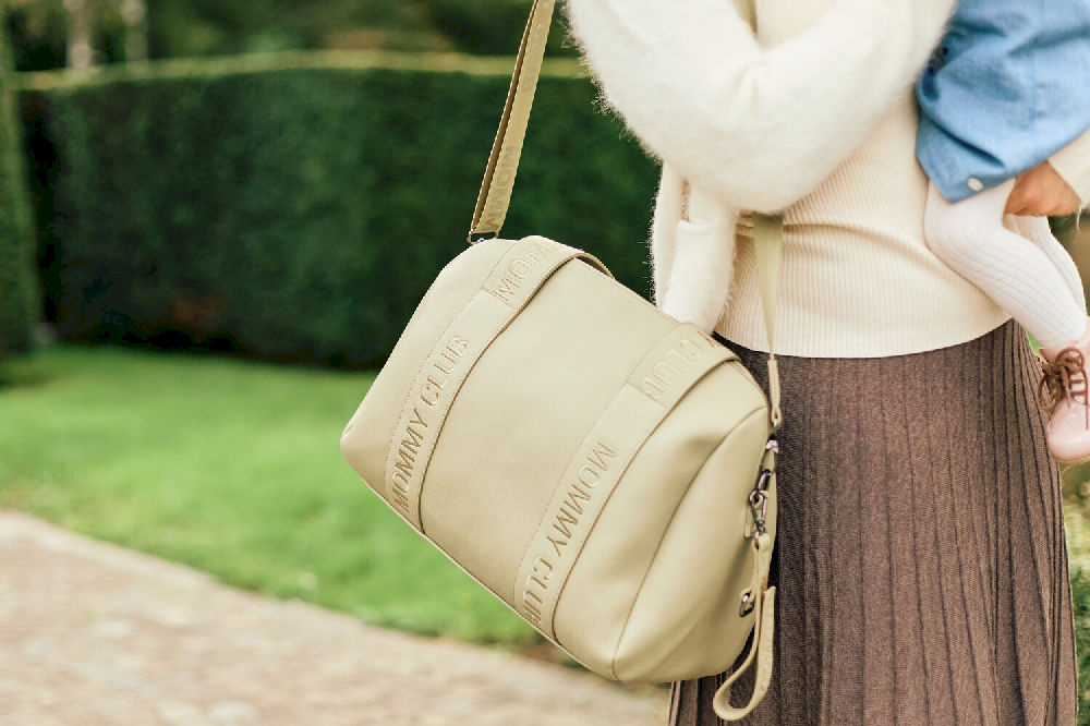 Childhome Torba Mommy Club Vegan Leather, Green