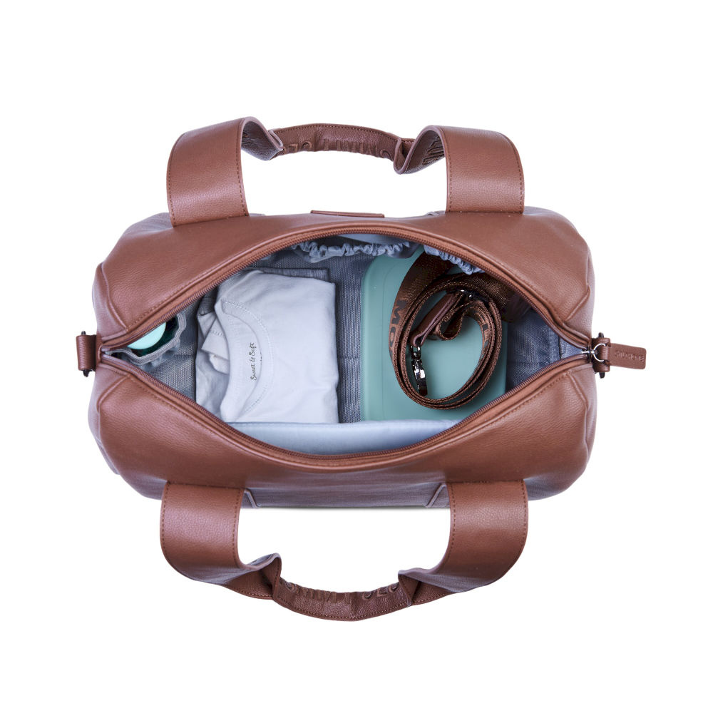 Childhome Torba Mommy Club Vegan Leather, D Brown