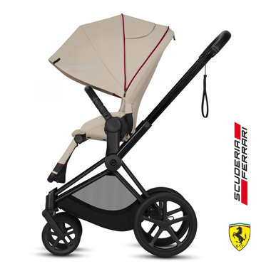 CYBEX TAPICERKA PRIAM 2.0 FERRARI SILVER GREY