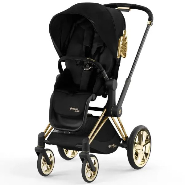CYBEX Wózek e-Priam 4.0 (JScott) Black Gold Wings.