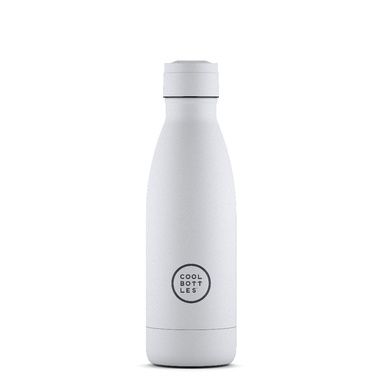 Cool Bottles Butelka termiczna 350 ml Mono White