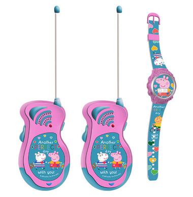 Walkie Talkie z zegarkiem cyfrowym - Świnka Peppa