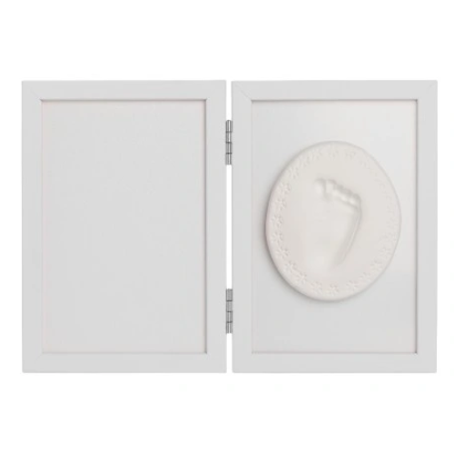 ODCISK BOBASA TINY MEMORIES RAMKA Z GLINKĄ BIAŁA