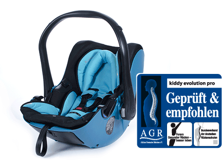 FOTELIK SAMOCHODOWY 0-13KG KIDDY EVOLUTION PRO 2 | STONE GREY | BLACK | RED