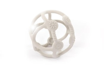 B-Silikonowa piłeczka gryzak grey