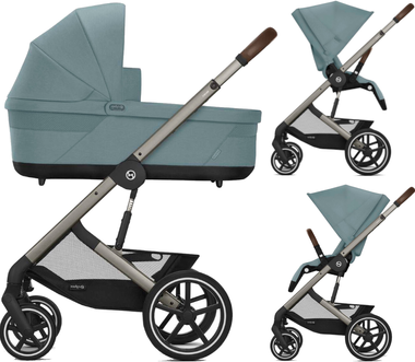 Zestaw 2w1 Cybex Wózek Balios S Lux (Tpe) Stormy Blue & Gondola Balios S Lux Stormy Blue