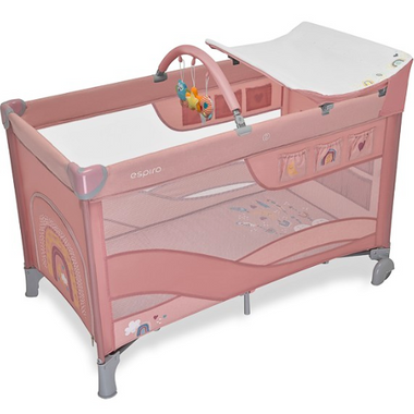 Espiro Łóżeczko turystyczne (2-poz) Dream, Pink.