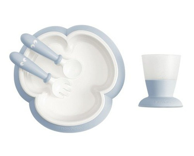 BABYBJÖRN - Baby Feeding Set - Powder Blue