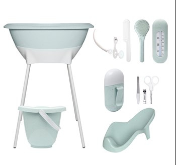 Zestaw kąpielowy 8 elem. LUMA Speckles Mint